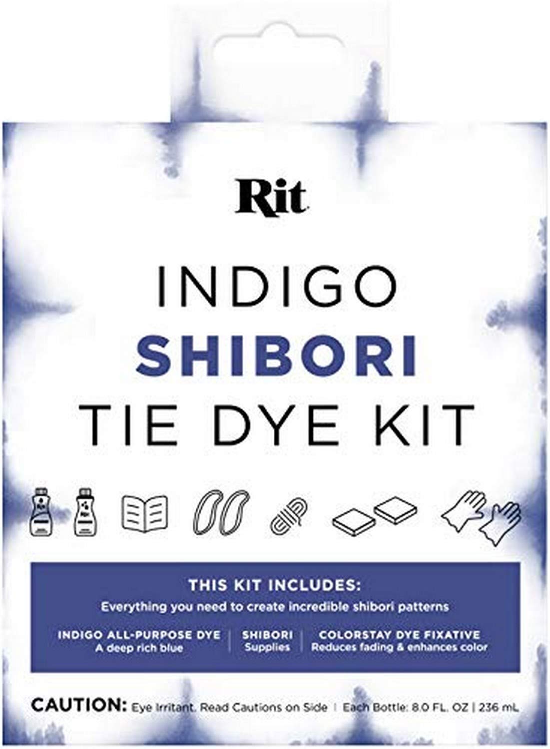 Amazon.com: Rit Indigo Shibori Tie Dye Kit, Model Number: 85847 , Blue